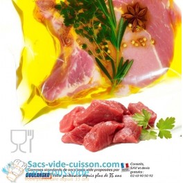 Sachet cuisson sous vide 200x300 PA/PE 90µ 110°C (x100)